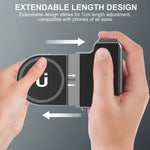 Desiontal GP-06 Poignée de prise de vue magnétique rétractable Stabilisateur de téléphone pour diffusion en direct et selfie en extérieur, GP-06