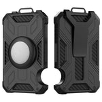 Pour AirTag 2e génération / AirTag 1re génération Porte-cartes de portefeuille en aluminium anti-RFID