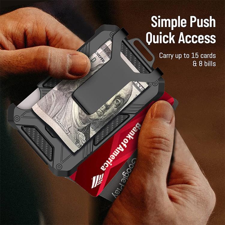 Pour AirTag 2e génération / AirTag 1re génération Porte-cartes de portefeuille en aluminium anti-RFID
