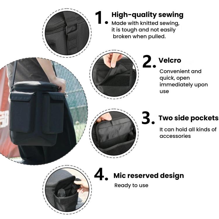 Sac à bandoulière pour enceinte Bose S1 Pro et S1 Pro+ avec deux poches, Sac à bandoulière