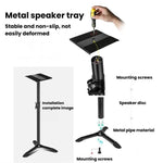 Support d'enceinte de sol en métal, trépied de moniteur pour studio et bureau, LKT-610, LKT-640