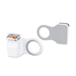 Support de caméra magnétique, Assistant sans fil Bluetooth, Télécommande zoom, Stabilisateur photo portable, Blanc sans lumière