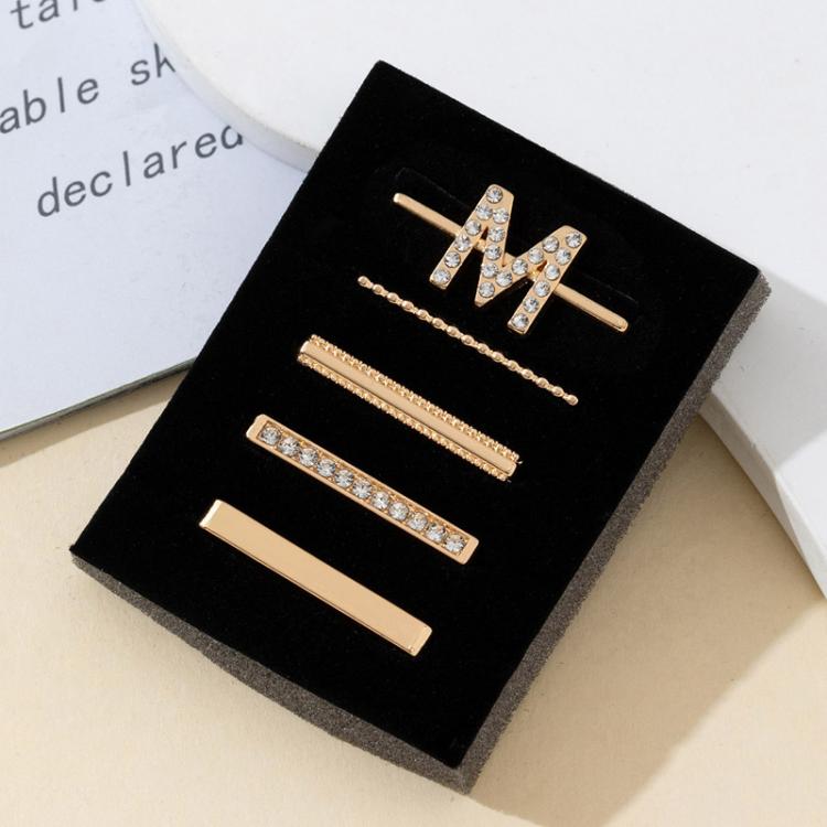 Lot de 5 anneaux décoratifs pour bracelet, breloques lettres pour bracelet, A, B, C, D, E, F, G, J, K, L, M, R, S