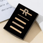 Lot de 5 anneaux décoratifs pour bracelet, breloques lettres pour bracelet, A, B, C, D, E, F, G, J, K, L, M, R, S