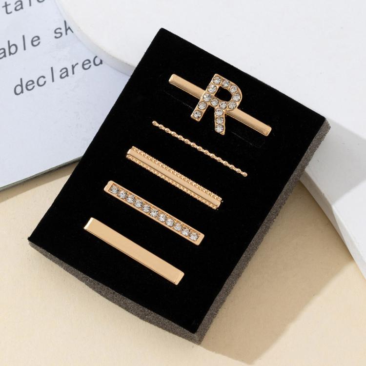 Lot de 5 anneaux décoratifs pour bracelet, breloques lettres pour bracelet, A, B, C, D, E, F, G, J, K, L, M, R, S