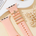 Lot de 5 anneaux décoratifs pour bracelet, breloques lettres pour bracelet, A, B, C, D, E, F, G, J, K, L, M, R, S
