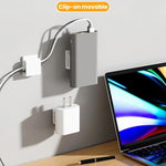 2 pièces support de chargeur de téléphone, serre-câble de charge, crochet de prise, organisateur