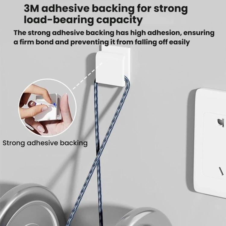 2 pièces support de chargeur de téléphone, serre-câble de charge, crochet de prise, organisateur