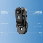 APEXEL TriScope 40X-80X-120X Microscope pour téléphone avec éclairage LED et UV à double température, APL-MS3L
