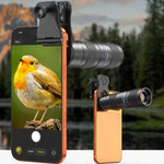 Kit de lentille téléobjectif APEXEL TeleZoom 5-10X pour smartphone avec clip universel tout-en-un, APL-T5-10X