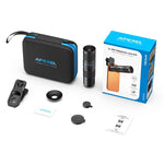 Kit de lentille téléobjectif APEXEL TeleZoom 5-10X pour smartphone avec clip universel tout-en-un, APL-T5-10X