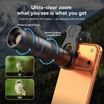 Kit de lentille téléobjectif APEXEL TeleZoom 5-10X pour smartphone avec clip universel tout-en-un, APL-T5-10X