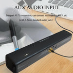 Haut-parleur Bluetooth Subwoofer à deux haut-parleurs ambiophoniques pour ordinateur, BS-28A