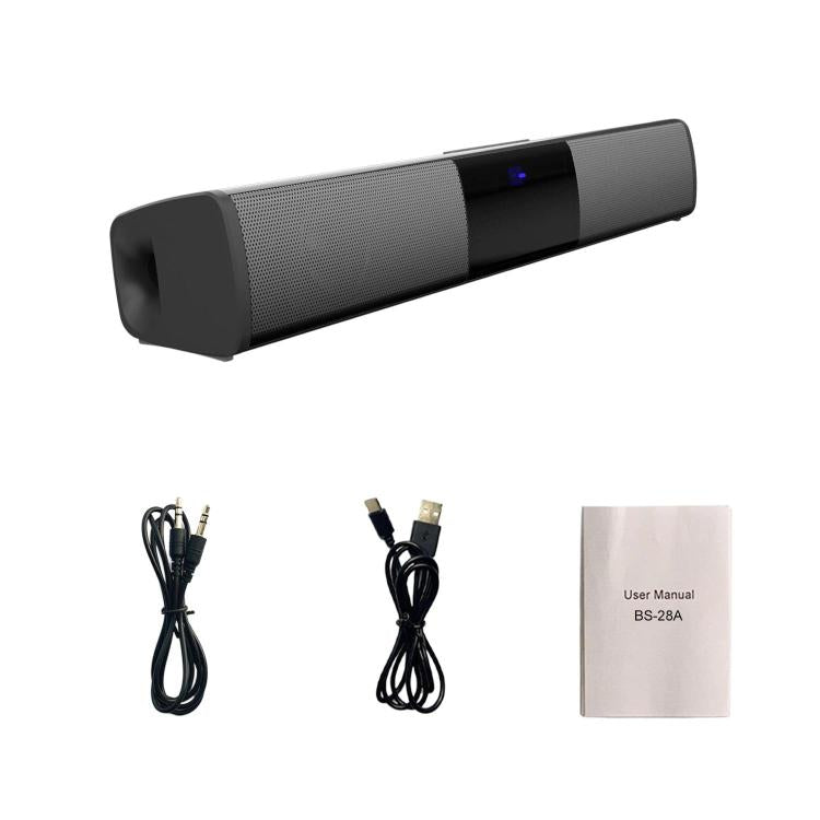 Haut-parleur Bluetooth Subwoofer à deux haut-parleurs ambiophoniques pour ordinateur, BS-28A