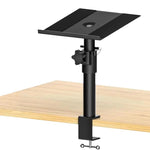Support d'enceinte de bureau à pince Mobile Sans Perçage Réglable en Hauteur, Simple, Double