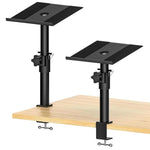 Support d'enceinte de bureau à pince Mobile Sans Perçage Réglable en Hauteur, Simple, Double