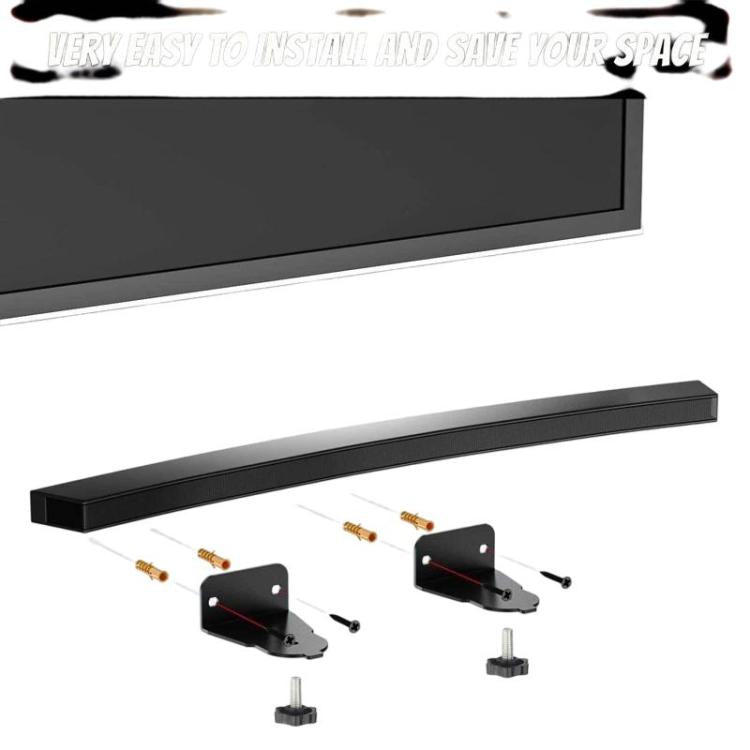 JJ-8007-B-0 2 pièces pour support mural de haut-parleur de barre de son incurvée Samsung, pour barre de son incurvée Samsung