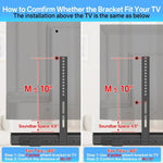 JJ-9452-B-0 Support mural TV pour barre de son longue sans perçage et support de connexion TV, JJ-9452-B-0