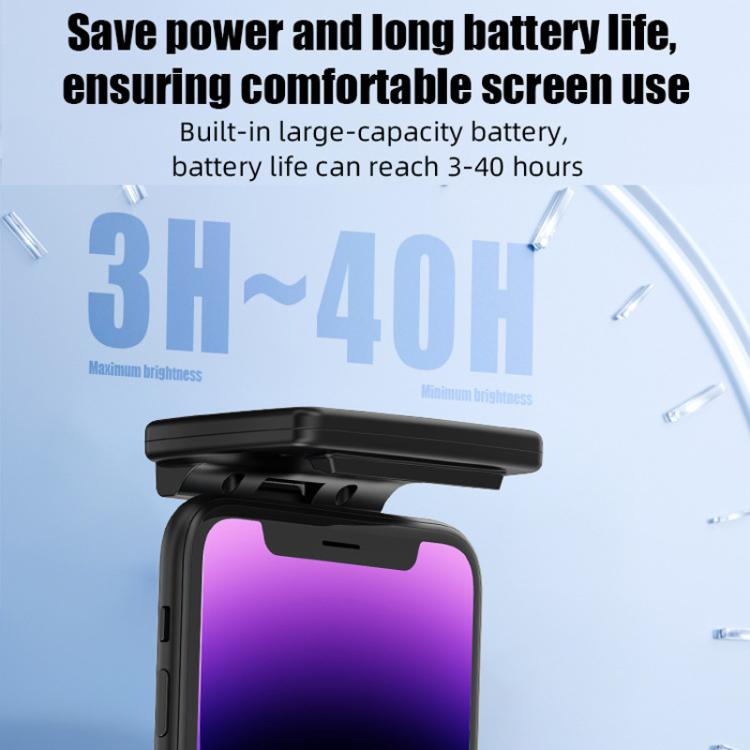 Lampe de lecture de nuit magnétique portable pour téléphone portable avec protection oculaire