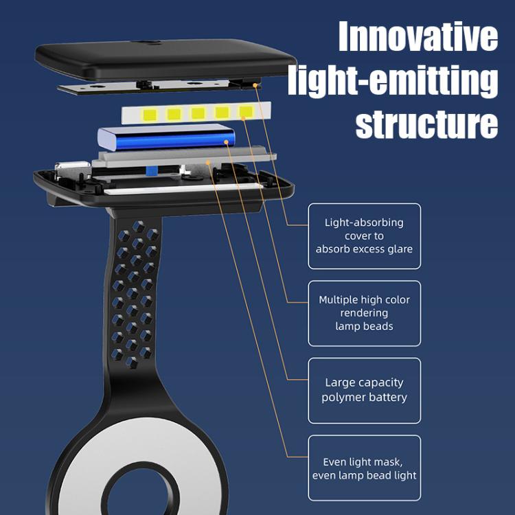 Lampe de lecture de nuit magnétique portable pour téléphone portable avec protection oculaire