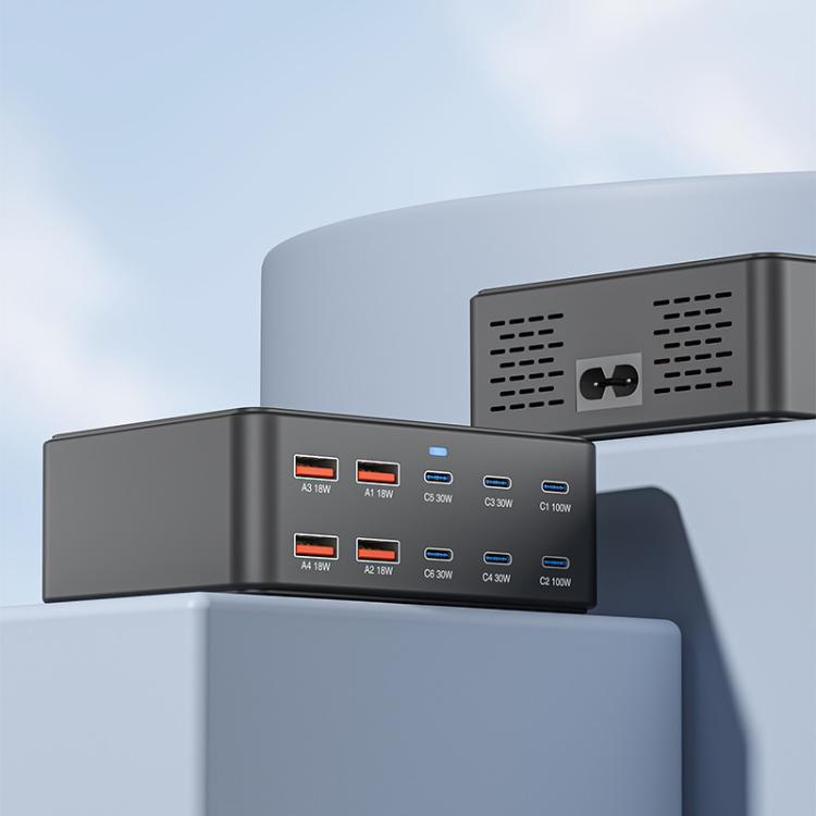 Chargeur multiport à super charge rapide GaN 330W, prise EU, prise US, prise UK, prise AU, prise KR