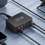 Chargeur multiport à super charge rapide GaN 330W, prise EU, prise US, prise UK, prise AU, prise KR