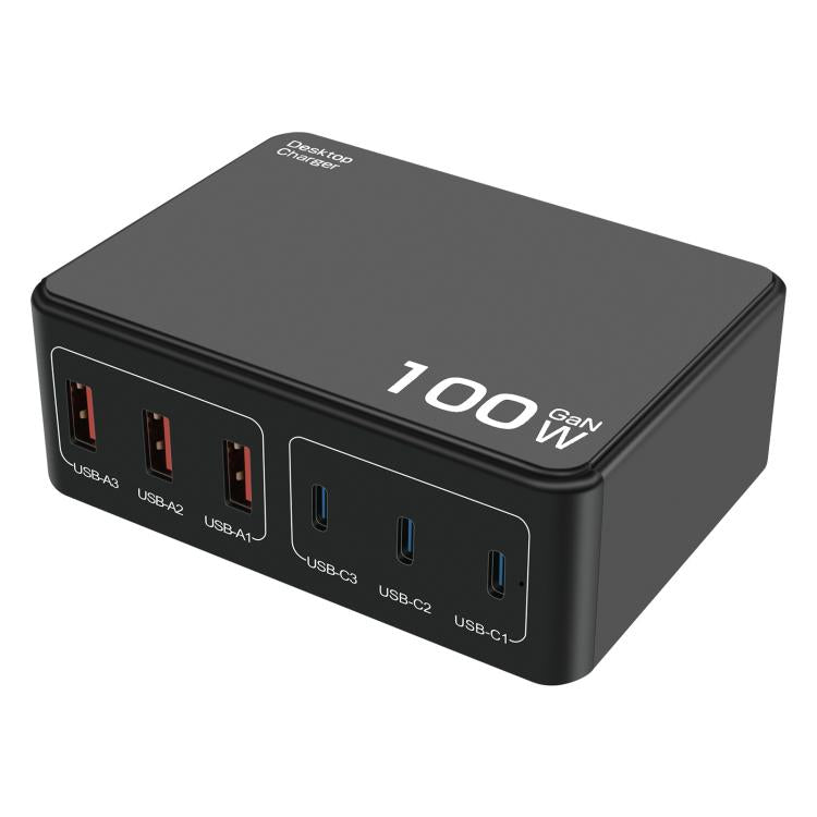 Chargeur multiport USB à charge rapide PD haute puissance 100 W, prise américaine, prise européenne, prise australienne, prise coréenne, prise britannique