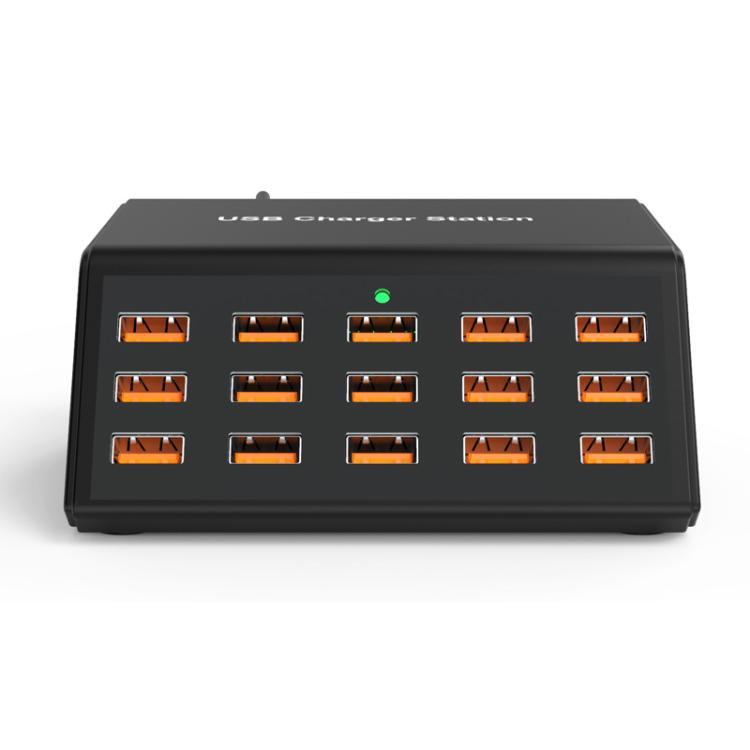 Multiprise USB 15 ports Chargeur intelligent à charge rapide, prise US, prise UK, prise AU, prise EU, prise KR