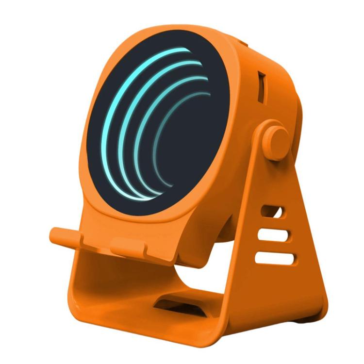 Haut-parleur à induction sans fil avec support de téléphone Haut-parleur Bluetooth de bureau multifonction Veilleuse