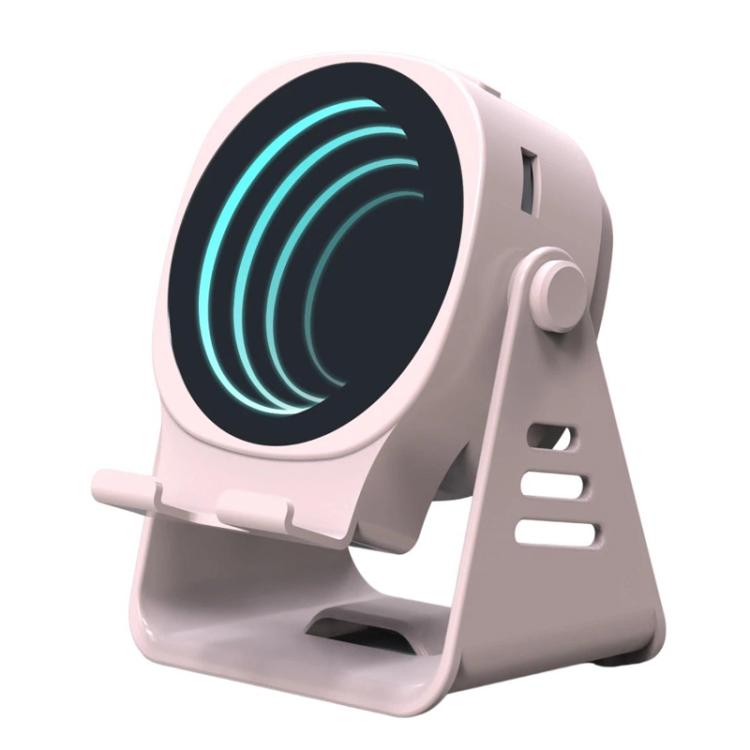 Haut-parleur à induction sans fil avec support de téléphone Haut-parleur Bluetooth de bureau multifonction Veilleuse