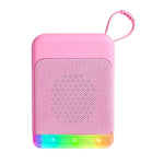 Mini haut-parleur Bluetooth rétro avec lumières RVB, carte TF et clé USB, audio de bureau