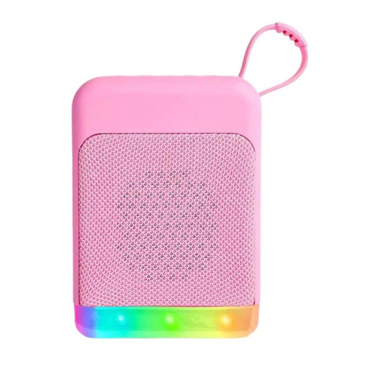 Mini haut-parleur Bluetooth rétro avec lumières RVB, carte TF et clé USB, audio de bureau