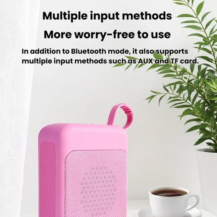 Mini haut-parleur Bluetooth rétro avec lumières RVB, carte TF et clé USB, audio de bureau