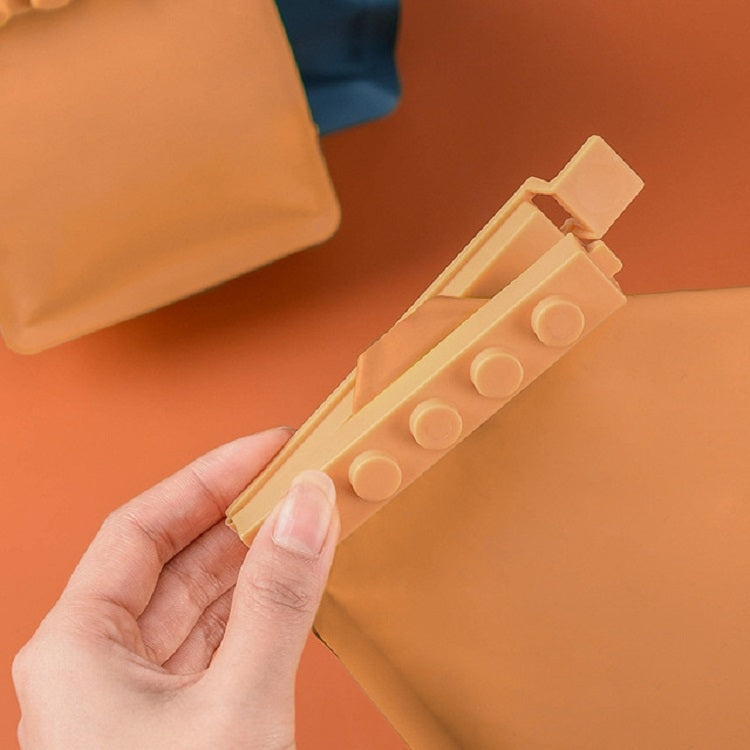 4 pièces/lot de blocs de construction, pinces d'étanchéité pour aliments, pinces de cuisine fraîches, sacs en plastique pour collations, bâtonnets de scellage, pinces de scellage