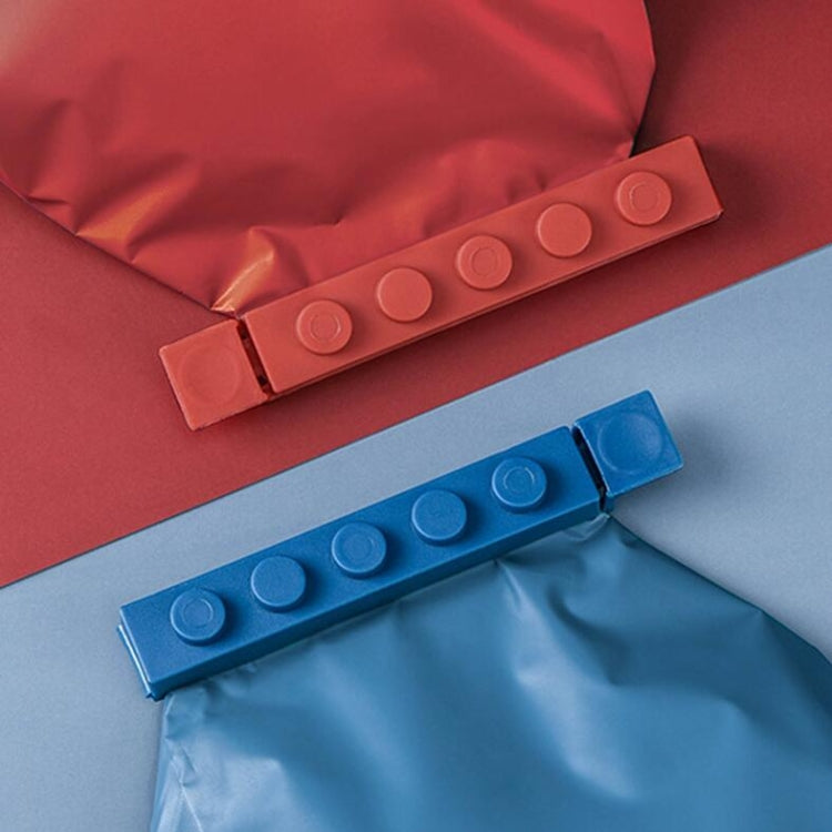 4 pièces/lot de blocs de construction, pinces d'étanchéité pour aliments, pinces de cuisine fraîches, sacs en plastique pour collations, bâtonnets de scellage, pinces de scellage