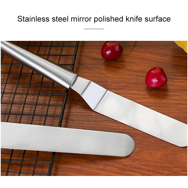 Spatule à crème en acier inoxydable Couteau à cloche en acier inoxydable Spatule à gâteau Racloir de cuisson Outils de pâtisserie
