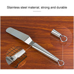 Spatule à crème en acier inoxydable Couteau à cloche en acier inoxydable Spatule à gâteau Racloir de cuisson Outils de pâtisserie
