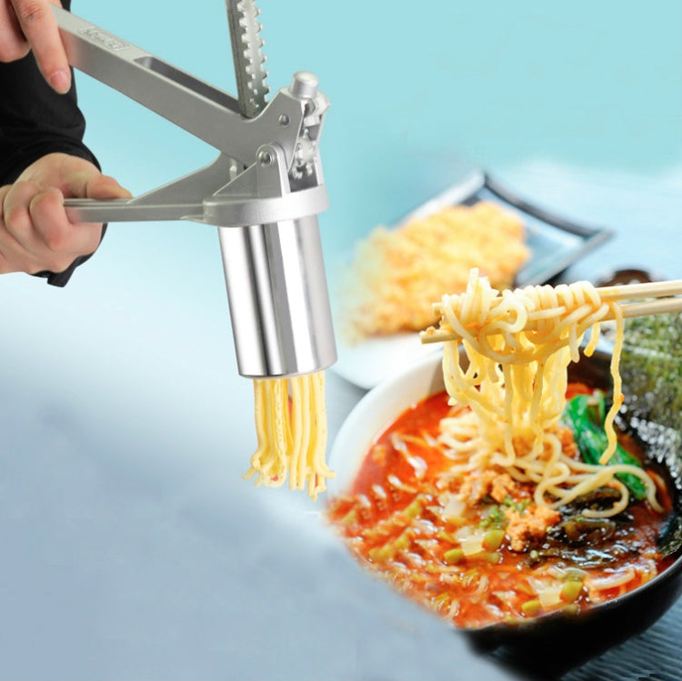 Machine à pâtes domestique en acier inoxydable, petite machine à pâtes manuelle multifonctionnelle, machine à nouilles + 7 moules