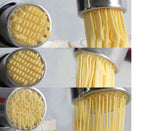 Machine à pâtes domestique en acier inoxydable, petite machine à pâtes manuelle multifonctionnelle, machine à nouilles + 7 moules