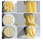 Machine à pâtes domestique en acier inoxydable, petite machine à pâtes manuelle multifonctionnelle, machine à nouilles + 7 moules