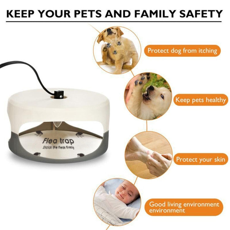 Flea Trap Pet Home Flea Lamp, US Plug, UK Plug, EU Plug, AU Plug, JP Plug