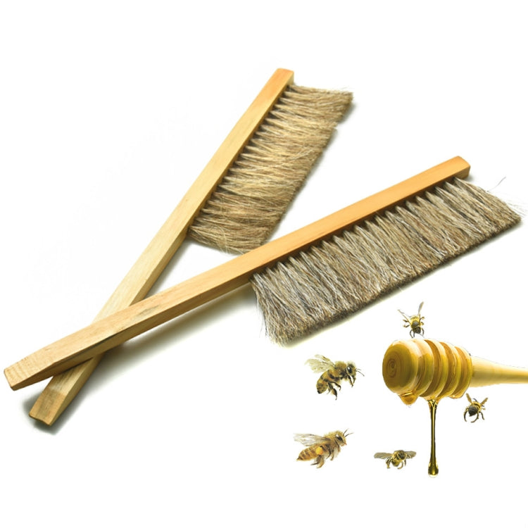 Brosse à abeilles double rangée poils de porc balai à abeilles, balai à abeilles