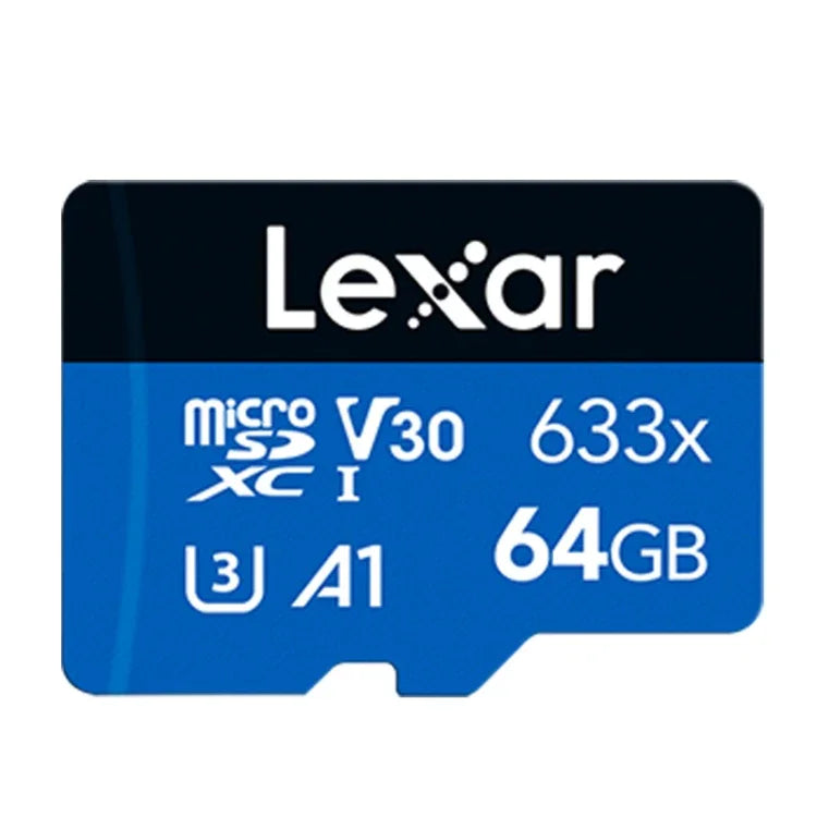 Carte mémoire Lexar 633x 64 Go pour enregistreur de conduite haute vitesse, dédiée aux téléphones portables (DVR TF), 64 Go