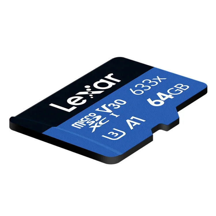 Carte mémoire Lexar 633x 64 Go pour enregistreur de conduite haute vitesse, dédiée aux téléphones portables (DVR TF), 64 Go