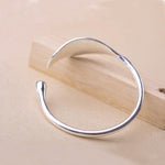 Bracelets ouverts en forme de feuilles, bijoux de luxe vintage en argent pour femmes