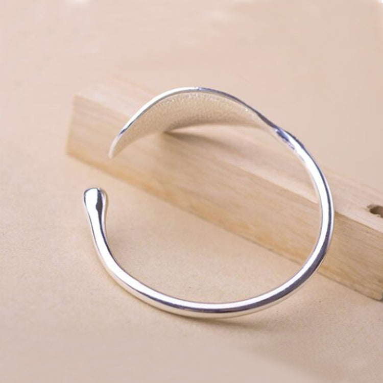 Bracelets ouverts en forme de feuilles, bijoux de luxe vintage en argent pour femmes