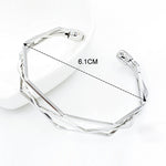 Bracelets de manchette multi-couches ouverts, style vintage, avec breloques, Noir, Or rose, Argent, Or