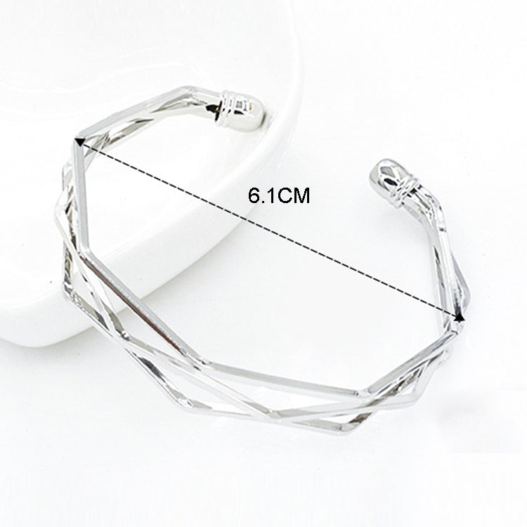 Bracelets de manchette multi-couches ouverts, style vintage, avec breloques, Noir, Or rose, Argent, Or