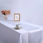 Nappe en satin pour décoration de table, fête à la maison, mariage, décoration de Noël, 30X275CM