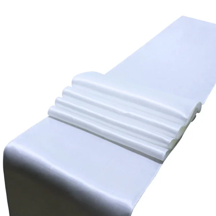Nappe en satin pour décoration de table, fête à la maison, mariage, décoration de Noël, 30X275CM
